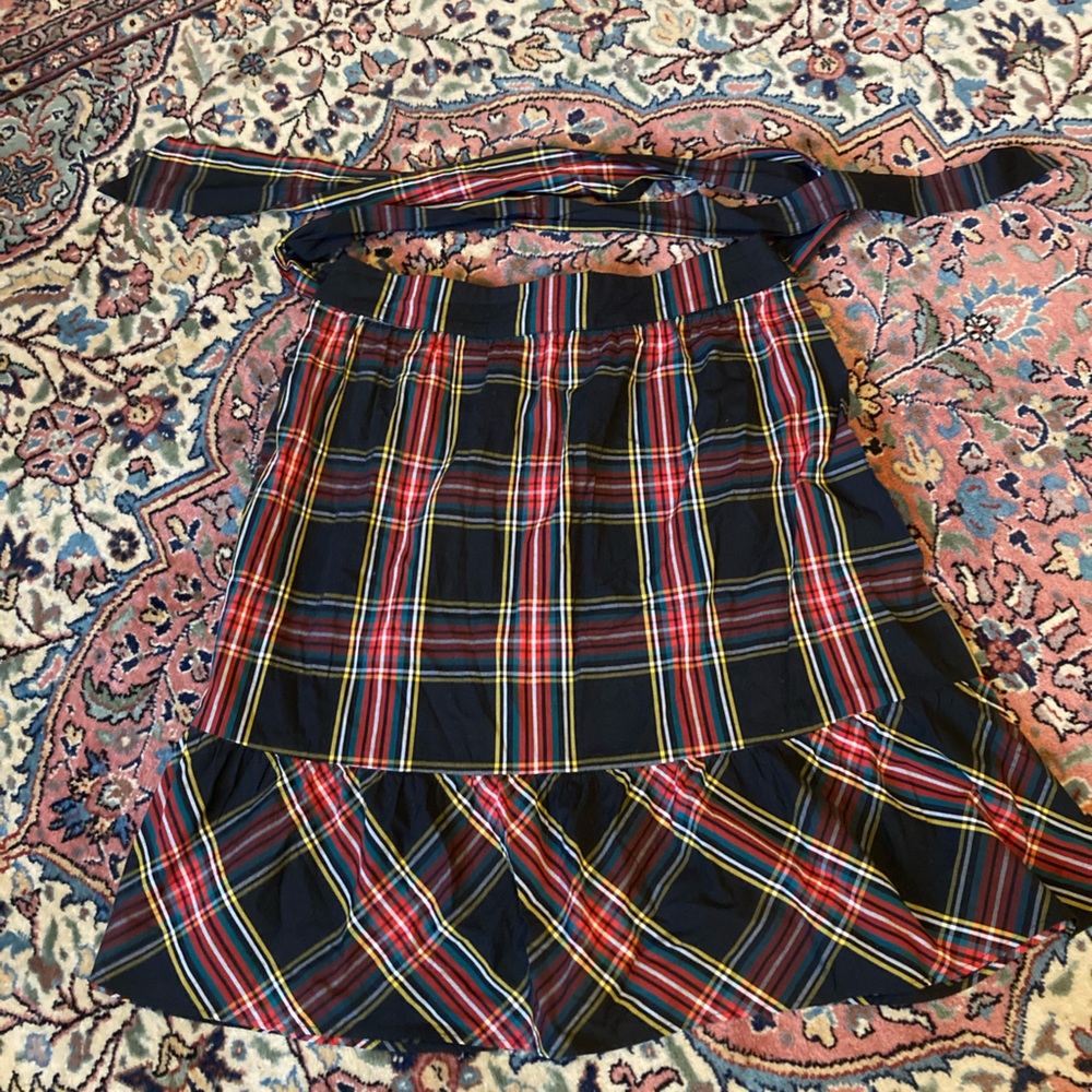 holiday tartan skirt